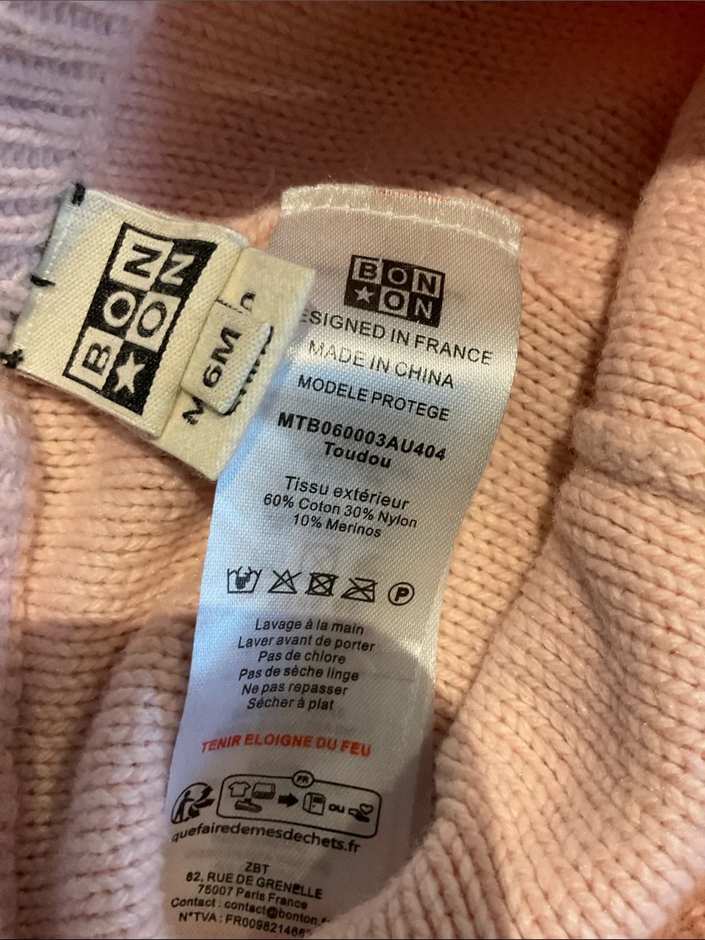 Bonton Pink & Coral Fair Isle Knit Pajama Set